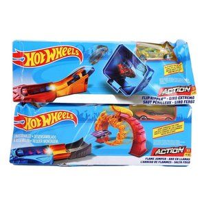 Hot Wheels Flip Ripper Flame Jumper Lot Of 2 Car Toy Fun Track New